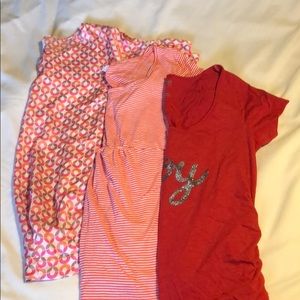 Old Navy lot of 3 Maternity shirts